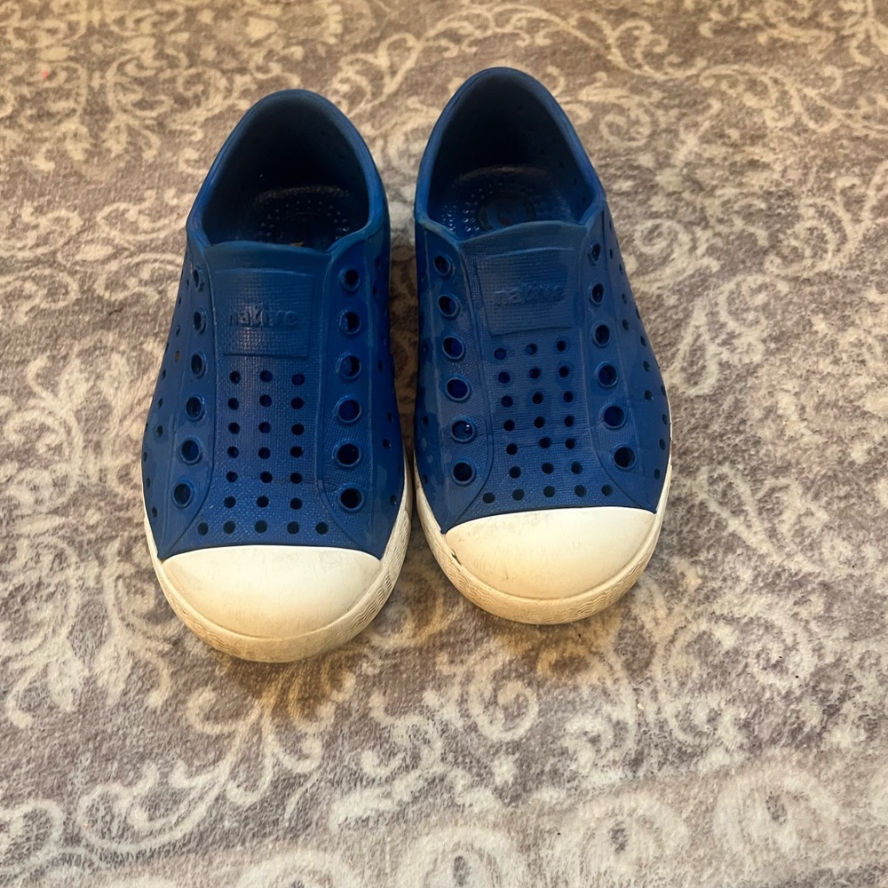 Native Blue and White Sandals